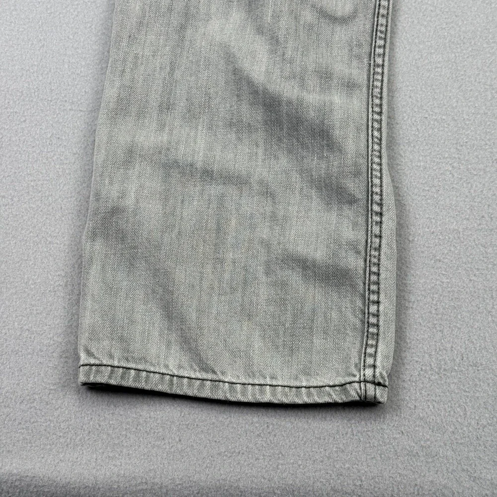 Levi's 514 Mens Gray Denim Jeans Size 36x29 Slim Straight Fit‎ Mid Rise